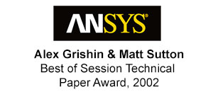 Award ANSYS Paper Matt Alex 2002