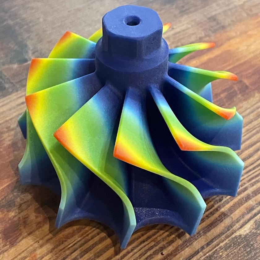 12883061 3d printed deflection results for turbine