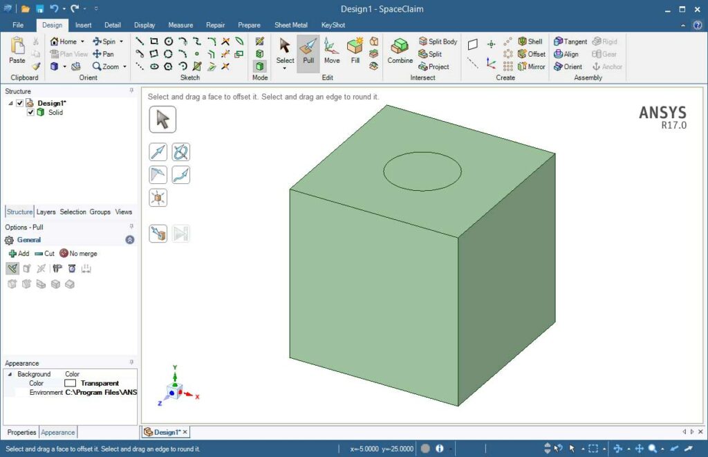 ANSYS-SpaceClaim-Learning-01-14