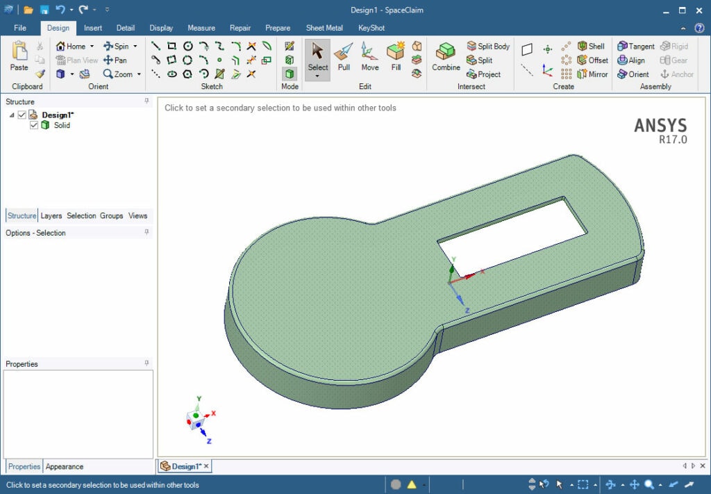 ANSYS-SpaceClaim-Learning-03-15