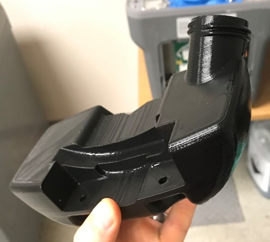 Prototype gas-tank made of Nylon 6, printed on a Stratasys system, using soluble support. (Image courtesy MTD Southwest)