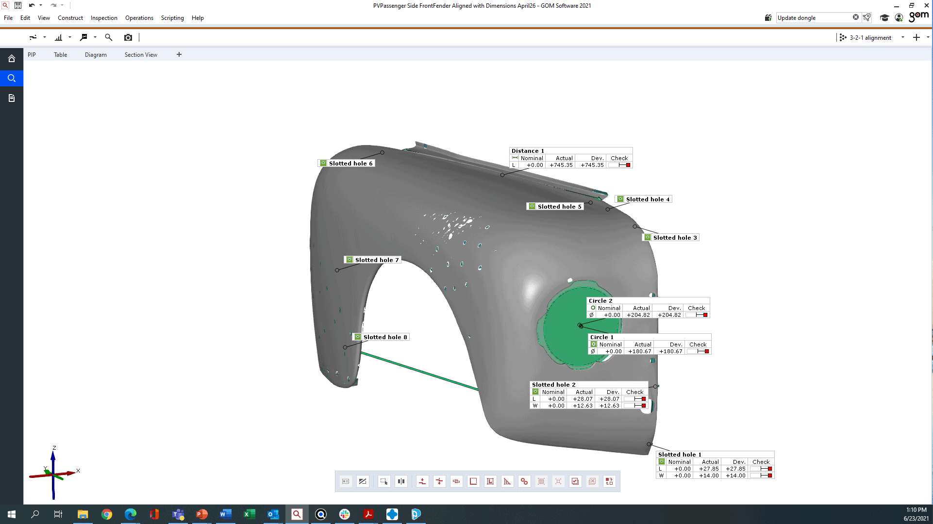3D scan of passenger-side fender of PV544, ready for conversion to CAD and creative expansion. (Image courtesy PADT Inc.)