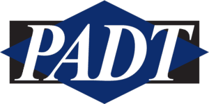 PADT Logo, Gray, PNG Format, 1500x750