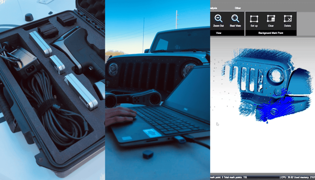 3D Scanning a Jeep Wrangler with a handheld scanner