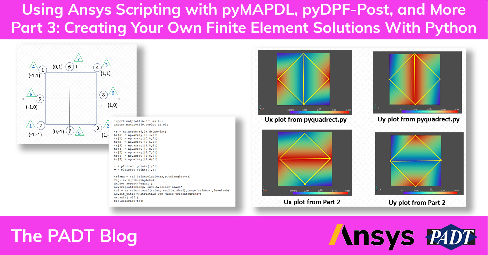 Ansys Scripting - PADT - Your own FE Solver