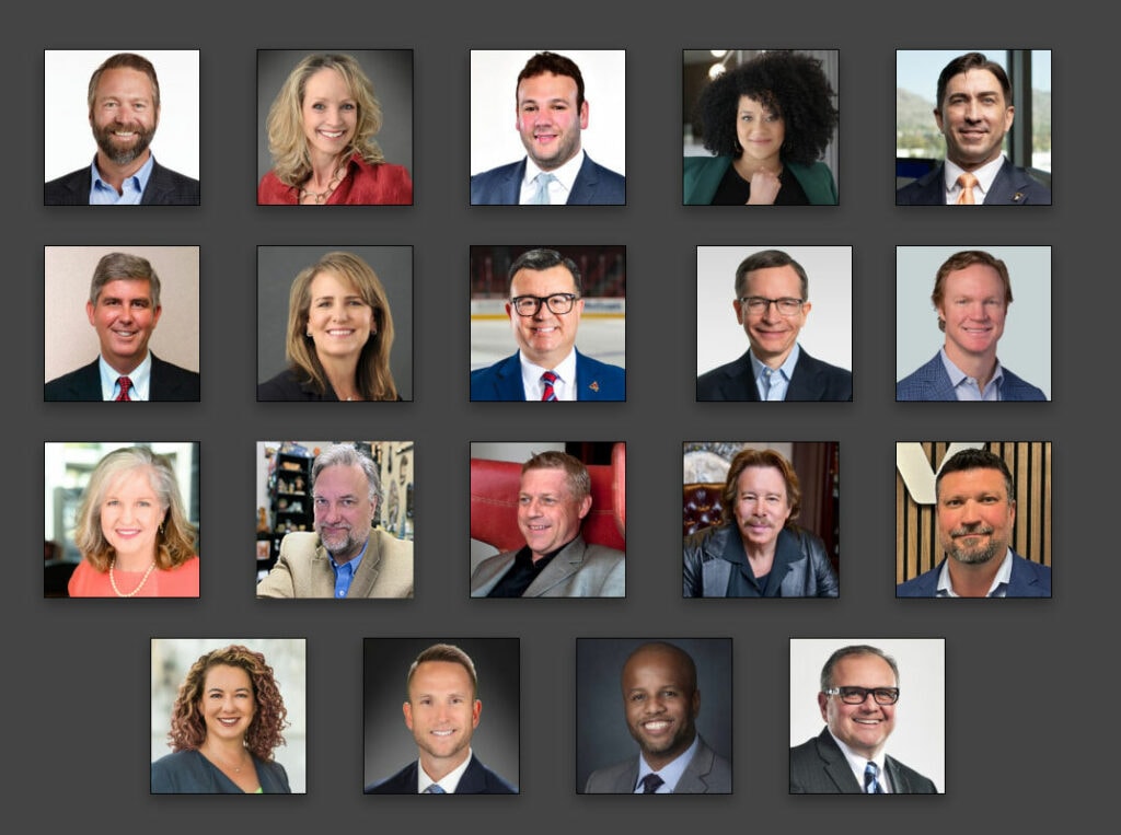 19 Top Leaders Award for 2023 from InBusiness PHX, Headshots of 19 honorees