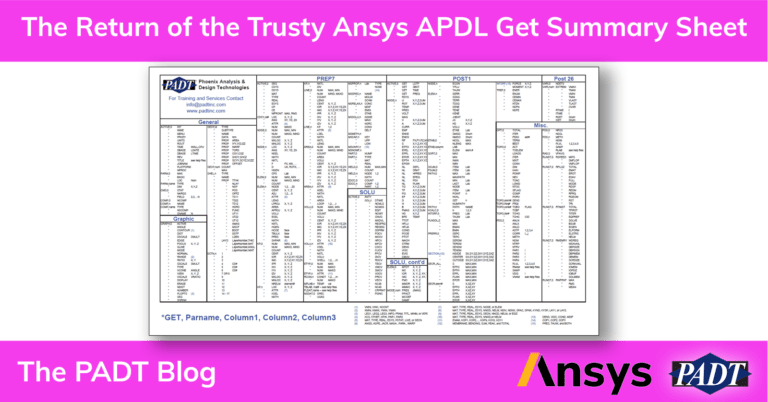 padt ansys apdl get summary f00